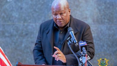 President John Dramani Mahama speaks at a public event, reaffirming Ghana’s commitment to cultural values and sovereign policymaking on LGBTQ issues.