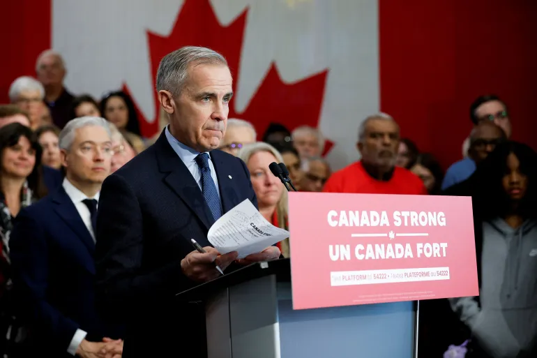 Canadian Prime Minister Mark Carney speaks to business leaders in New York, calling for a stronger Canada-U.S. partnership amid trade uncertainty and economic shifts.