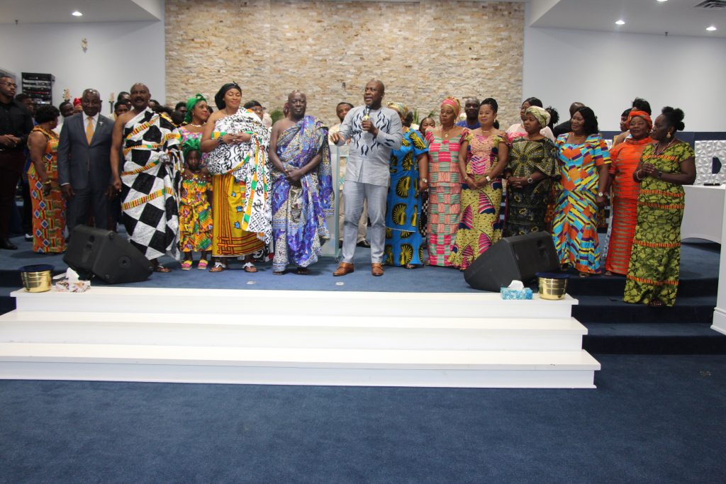 Members of the church displaying their culture