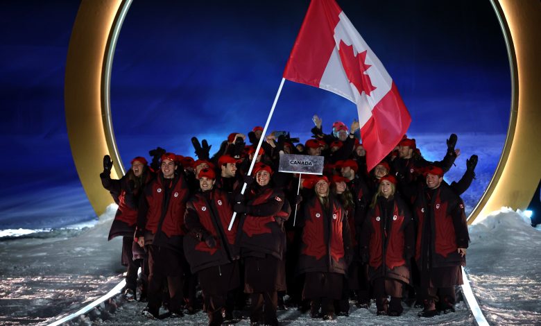 Team Canada at the Milan-Cortina Winter Olympics Opening Ceremony