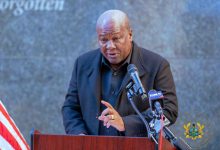 President John Dramani Mahama speaks at a public event, reaffirming Ghana’s commitment to cultural values and sovereign policymaking on LGBTQ issues.