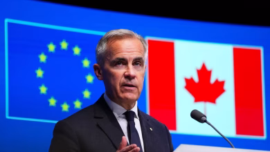 Prime Minister Mark Carney takes part in the Canada-EU Summit in Brussels, Belgium in June, 2025. Sean Kilpatrick/The Canadian Press