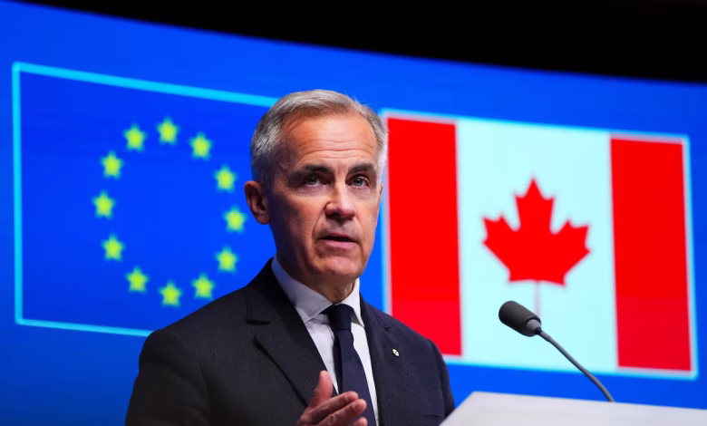 Prime Minister Mark Carney takes part in the Canada-EU Summit in Brussels, Belgium in June, 2025. Sean Kilpatrick/The Canadian Press