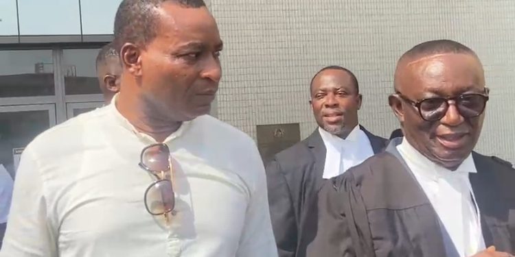 Chairman Wontumi appears before the Accra High Court as the Attorney-General’s office prosecutes a high-profile illegal mining case.