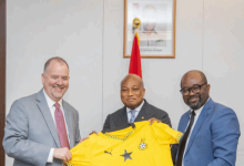 travellers. [ PHOTO: Foreign Minister Samuel Okudzeto Ablakwa (centre) with GFA President Kurt Okraku (right) and U.S. Acting Ambassador Rolf Olson during the visa facilitation talks at the U.S. Embassy, Accra, October 2025. Photo Credit: Ministry of Foreign Affairs Ghana / GhanaianNewsCanada ] Photo Credit: Ministry of Foreign Affairs Ghana | GhanaianNewsCanada Sports Desk